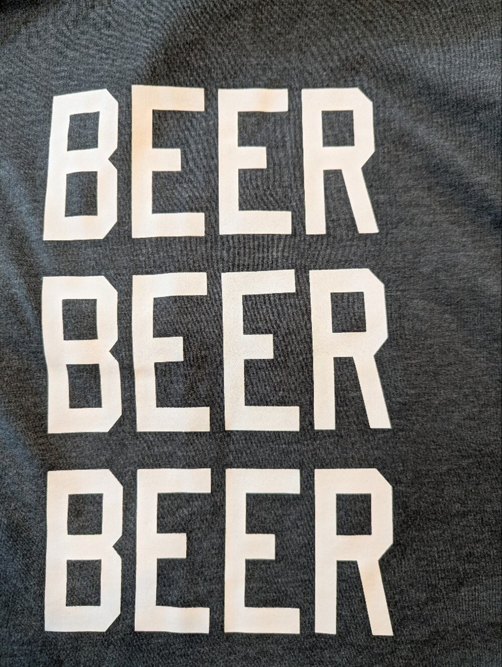 City Streets Grey Beer Beer Beer Crewneck Sweatshirt Size Medium BNWOT